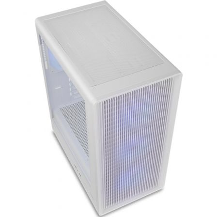 NOX Infinity IOTA Semitorre Blanca con Cristal Templado y ARGB